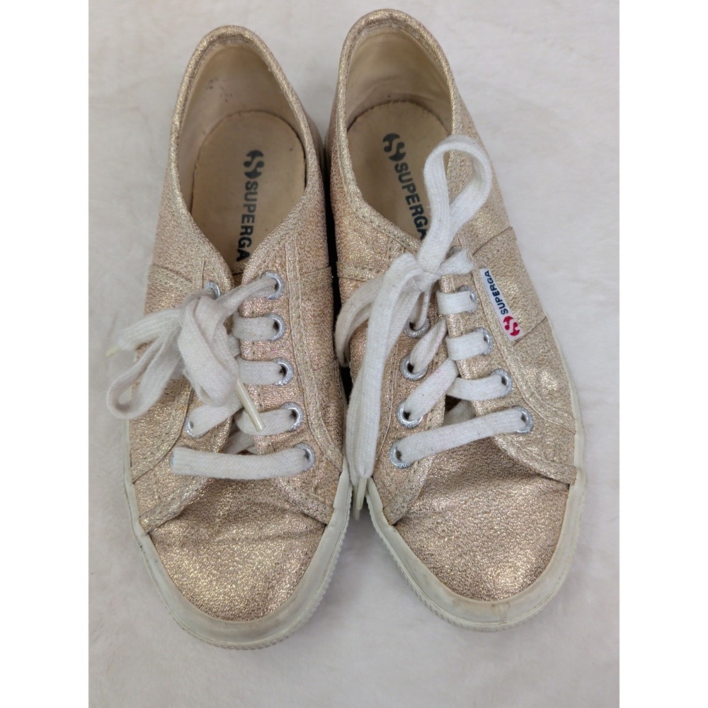 Superga Unisex Adult 2750 Lamew Metallic Gold Sneakers